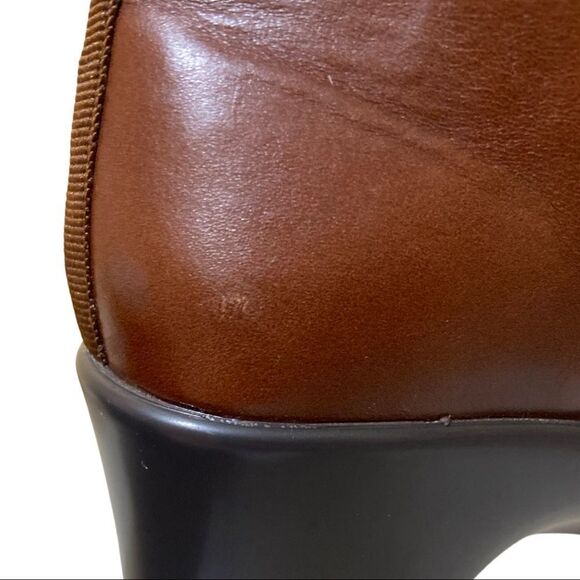 🥾 Alegria By PG Lite Eliza Dark Academia Leather Chestnut Luster Chunky Boots - Picture 11 of 13